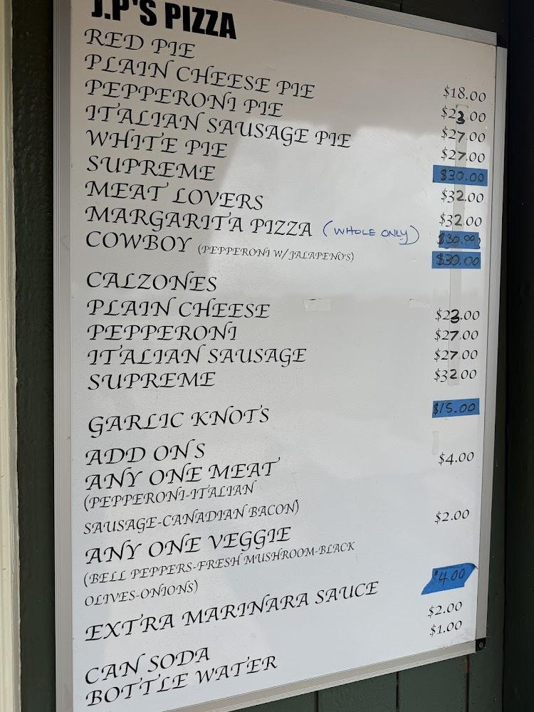 JP's Pizza Menu image 3
